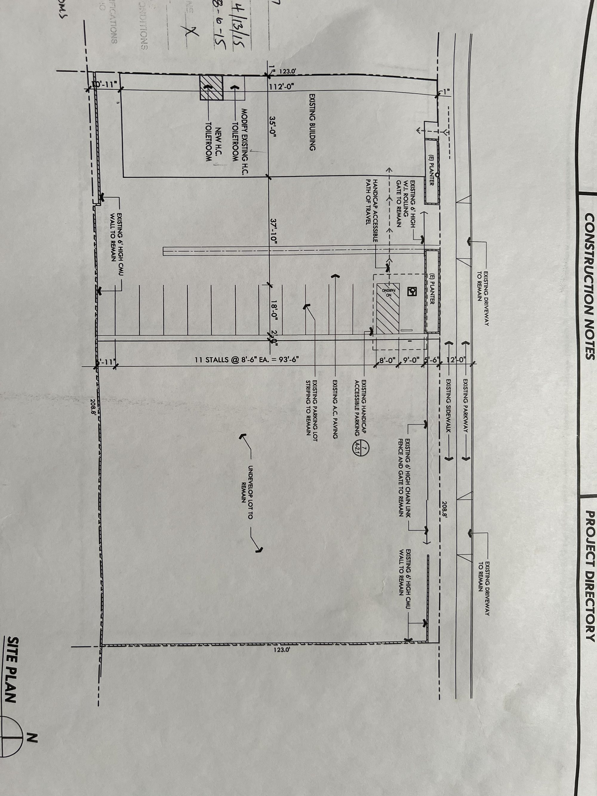 Site plan for 710 E 4th St